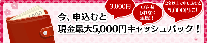 ����������ȸ������5000�ߥ���å���Хå���